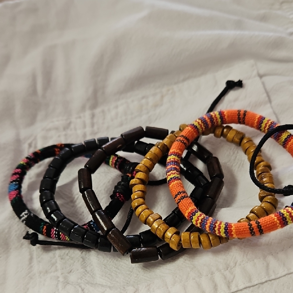 Artisan Handcrafted Multicolor Bracelet Set